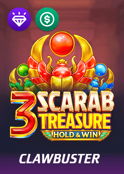 3 Scarab Treasure Hold and Win