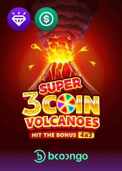3 Super Coin Volcanoes Hit the Bonus