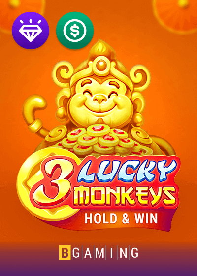 3 Lucky Monkeys Hold and Win